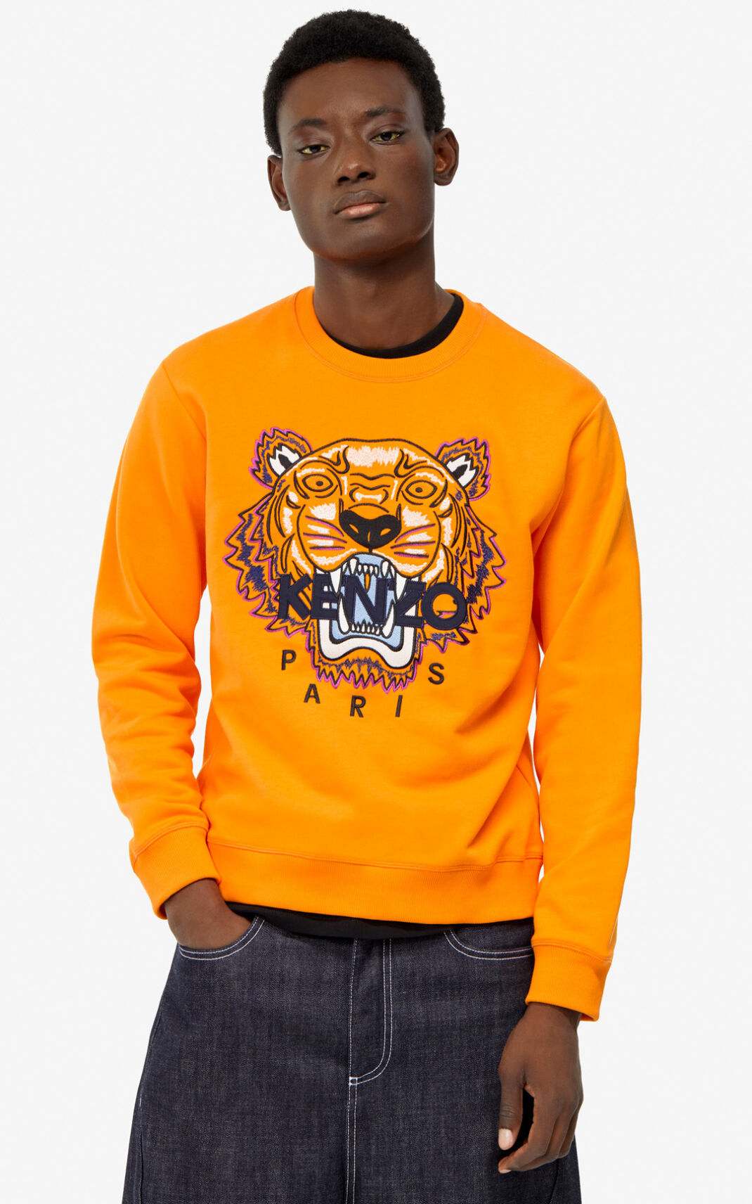 Kenzo Tiger Sudadera Hombre Naranjas | 3689452-SQ